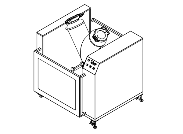 Máy trộn bột chữ V (V-mixer)