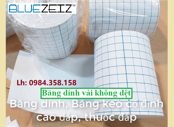 Băng keo dính thuốc đắp, cao đắp khổ 10cm x 10m