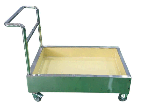 Xe đẩy hóa chất bằng thép không gỉ bọc nhựa