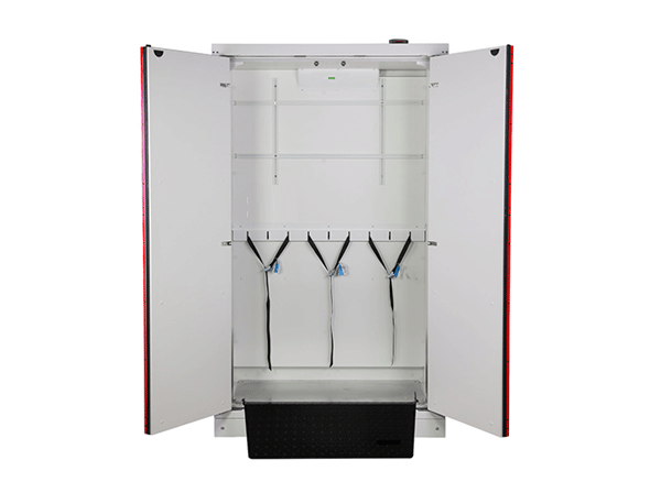 Tủ đựng bình khí có cảnh báo rò rỉ, cho khí cháy