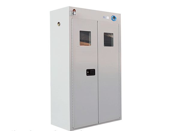 Tủ đựng bình khí chuyên dụng cho khí dễ cháy, 2 lớp, có cảnh báo rò rỉ