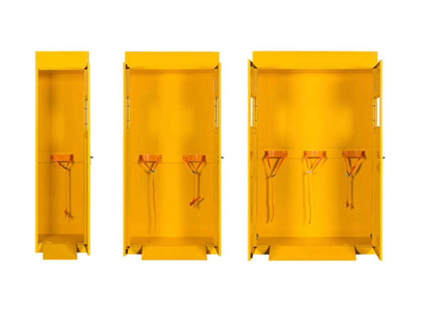 Tủ đựng bình khí có cảnh báo rò rỉ, 500mm, 1 bình khí