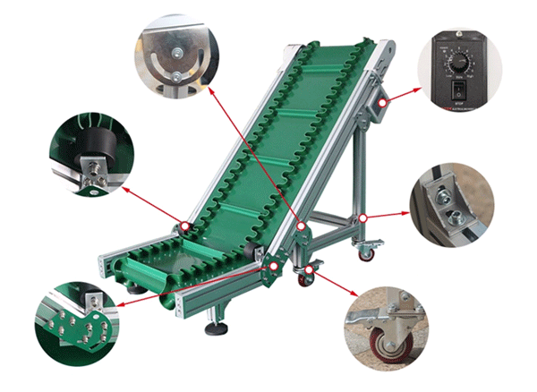 Hệ thống băng tải mặt nhựa PVC