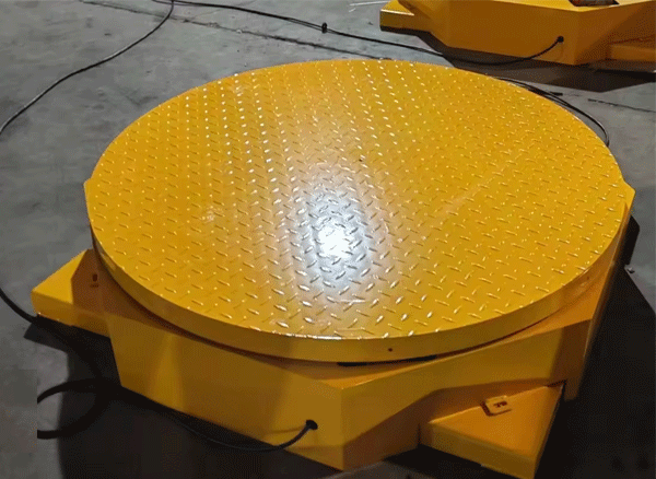 Bàn xoay quay tròn chạy bằng điện dùng trong đóng gói, tải trọng tối đa 2T