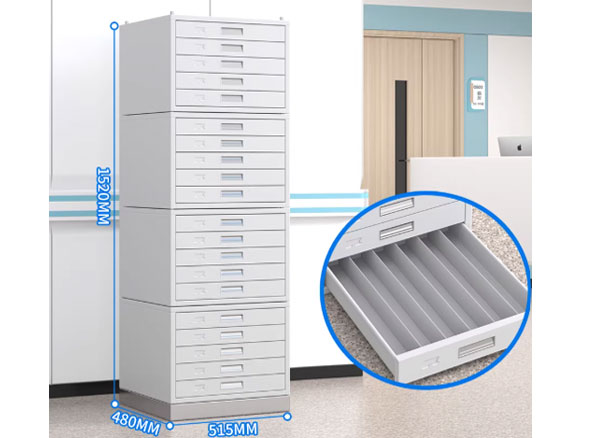 Tủ bảo quản tiêu bản W515mm×D480mm×H1520mm, có hút ẩm