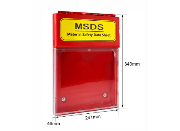 Hộp đựng tài liệu MSDS - màu đỏ