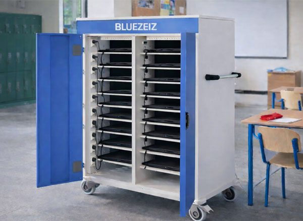 Tủ sạc pin cho laptop nhiều vị trí cho trường học, công sở, 20 vị trí