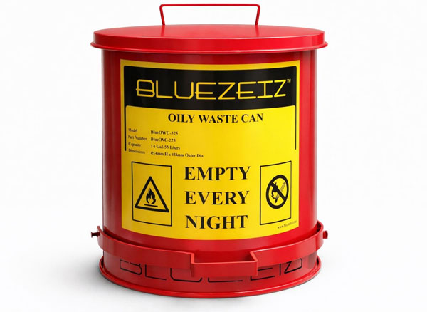 Thùng rác chống cháy đựng rác thải dầu, 14 Gal-52L