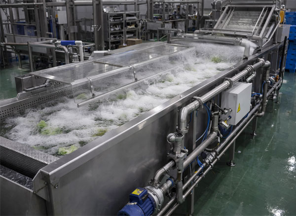 Hệ thống bồn rửa rau quả tích hợp vi bọt khí ozone