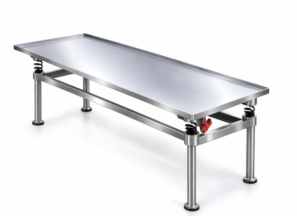 Bàn rung khử bọt khí cho sản xuất socola