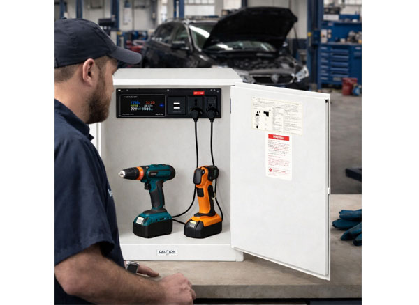 Tủ sạc dụng cụ loại nhỏ để bàn