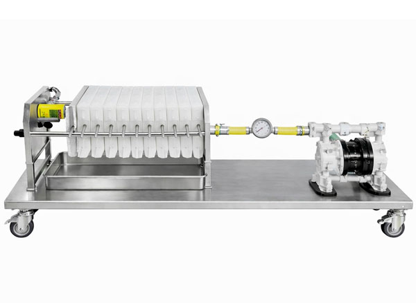 Thiết bị lọc ép mẫu thực phẩm, tinh bột, bùn thải, 10 tấm 200x200mm