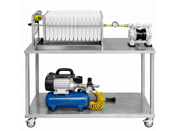 Máy ép lọc dạng tấm, 15 tấm bản 200x200mm