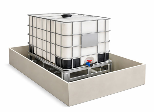 Khay chống tràn cho IBC, thể tích chứa tràn 1000L