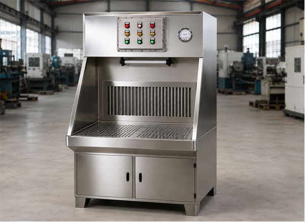 Bàn mài cắt có hút bụi, inox 304, 1200mm