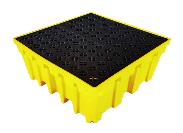 IBC Spill Containment Pallet with rack