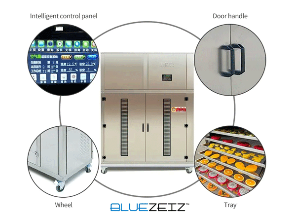 Tủ sấy nhiệt, sấy lạnh, hút ẩm thực phẩm BlueFDC-30ELC